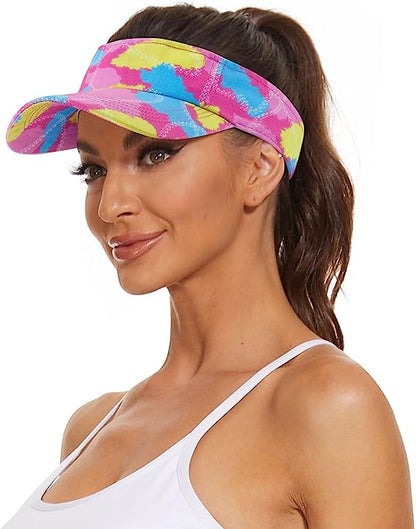 Mens Womens Sun Visors with UV Protection Sports Sun Visor Hats Cotton Sun Protection Cap Hats